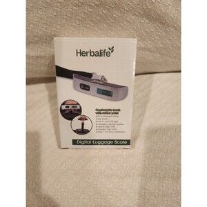 Herbalife Hanging Luggage Scale 110lb 50kg Portable Travel LCD Electronic Weight
